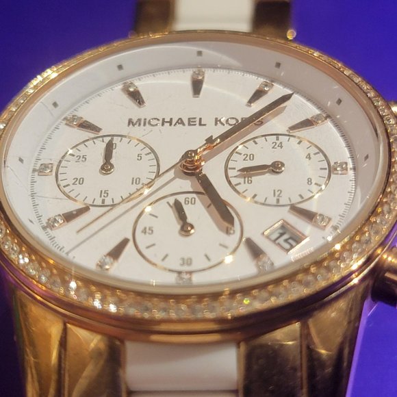 MICHAEL KORS Ritz MK6324 White Dial Lady's Watch Genuine - Picture 5 of 5